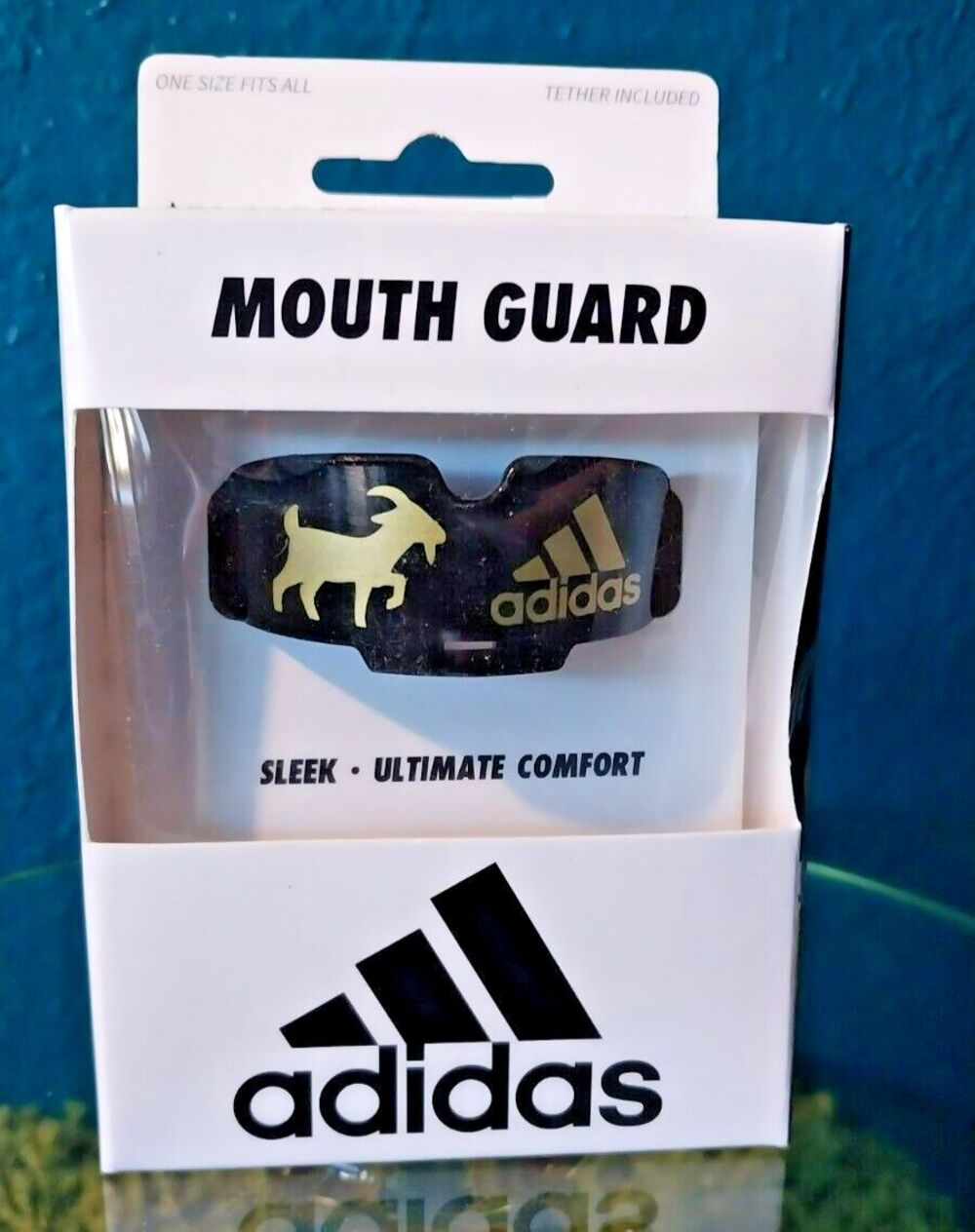 Adidas Sleek Ultimate Comfort Protective Goat Black Mouth Guard One Size